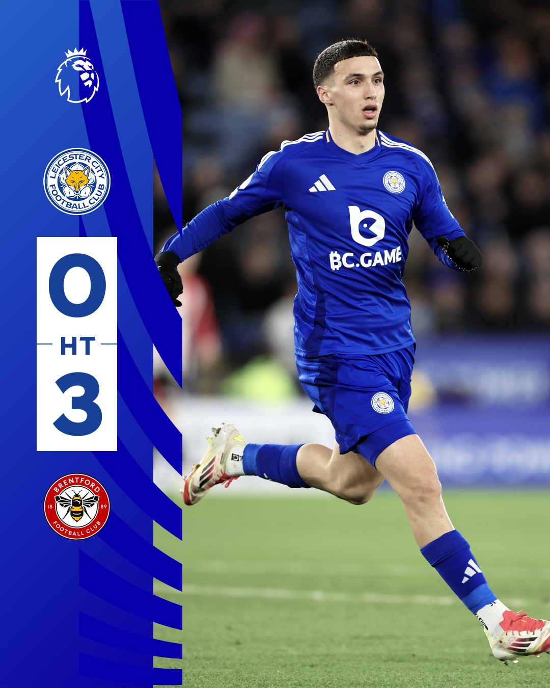 半場(chǎng)0-3！萊斯特若不進(jìn)球輸球，將主場(chǎng)6連敗0進(jìn)球創(chuàng)歷史最糟戰(zhàn)績(jī)
